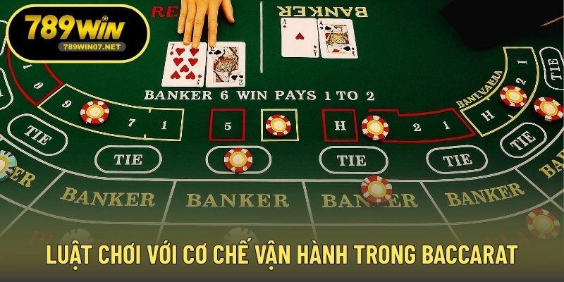 Luật chơi với cơ chế vận hành trong Baccarat